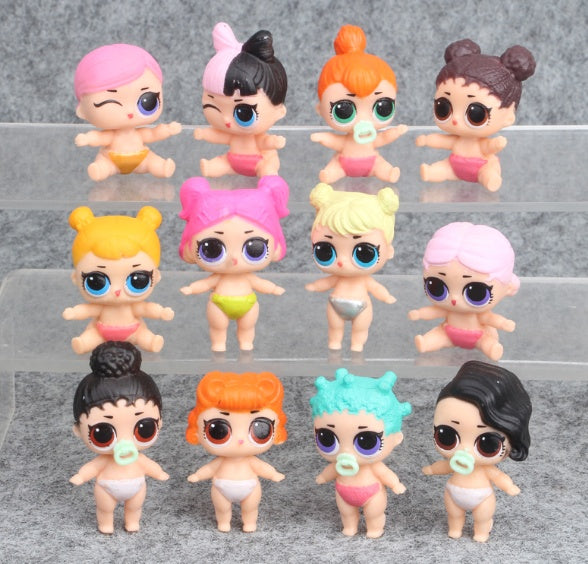 Cartoon Sister Girl 5cm Action Figures