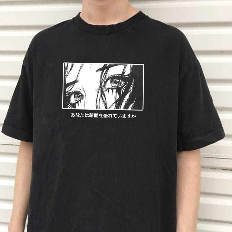 Cartoon Anime Print T-shirt