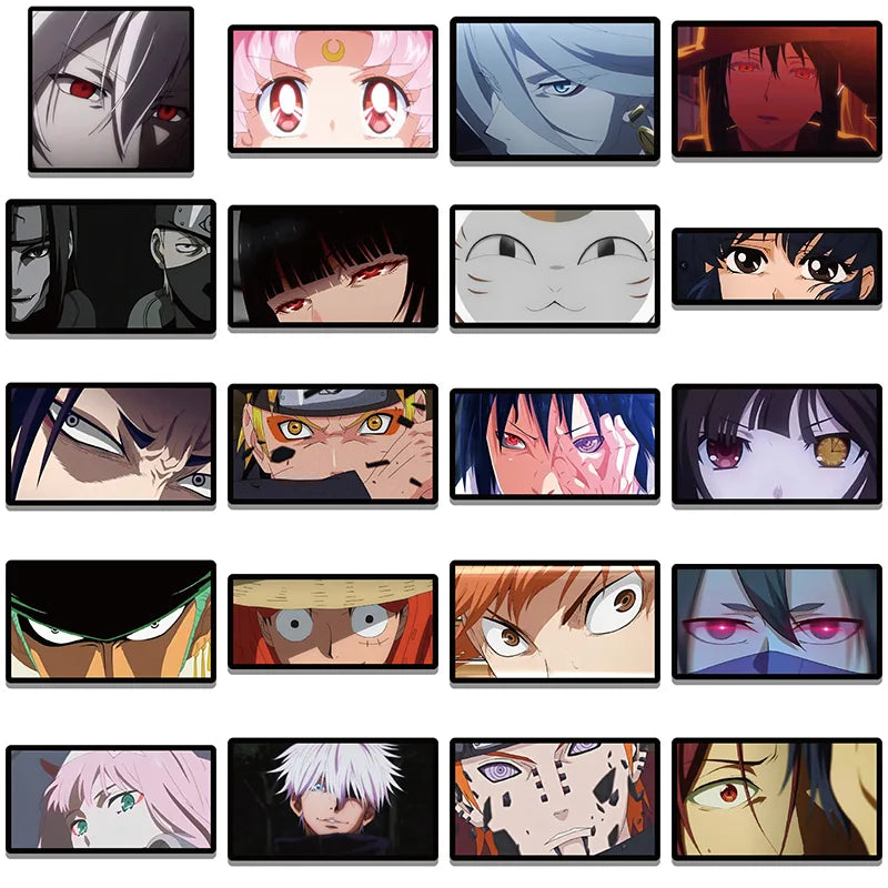 40Pcs Anime Character Eyes Graffiti Stickers